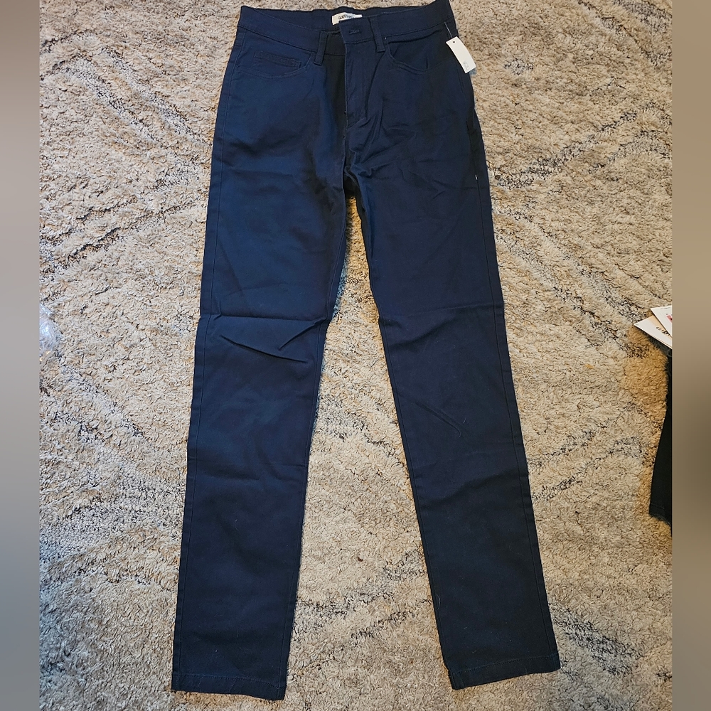 NWT! Mens Goodthreds Slim Navy Pant 29wx 34l